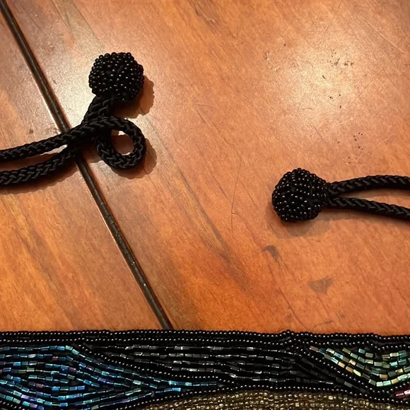 Vintage 80s ADG Fashion Imports Multi-colored Beaded Corded Belt 50" - Picture 5 of 8